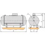 Газгольдер наземный горизонтальный