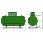 Газгольдер подземный горизонтальный